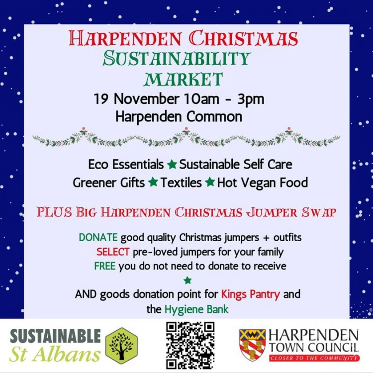 Harpenden Christmas Sustainability Market 19 Nov 2023 Mum's guide